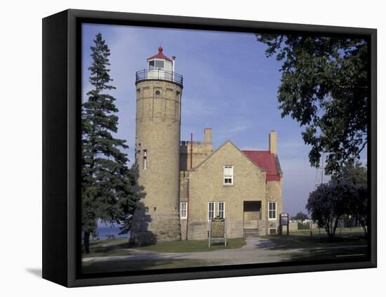 Old Mackinac Point Lighthouse, Michigan, USA-Adam Jones-Framed Premier Image Canvas