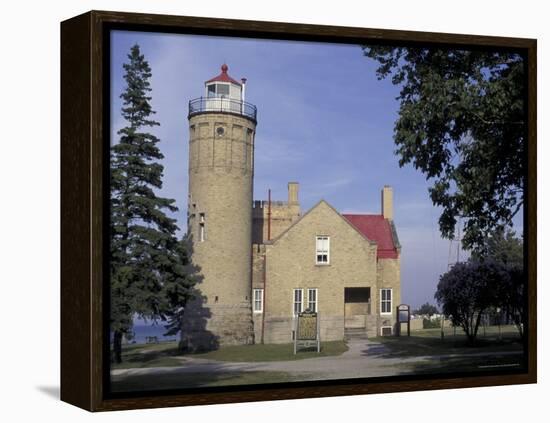 Old Mackinac Point Lighthouse, Michigan, USA-Adam Jones-Framed Premier Image Canvas