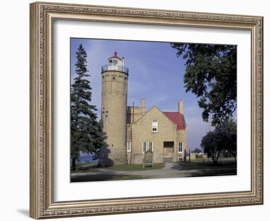 Old Mackinac Point Lighthouse, Michigan, USA-Adam Jones-Framed Photographic Print