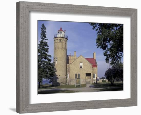 Old Mackinac Point Lighthouse, Michigan, USA-Adam Jones-Framed Photographic Print