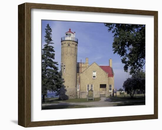 Old Mackinac Point Lighthouse, Michigan, USA-Adam Jones-Framed Photographic Print