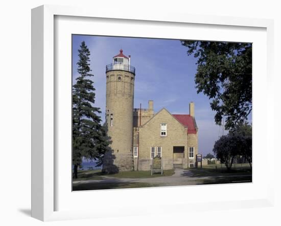 Old Mackinac Point Lighthouse, Michigan, USA-Adam Jones-Framed Photographic Print