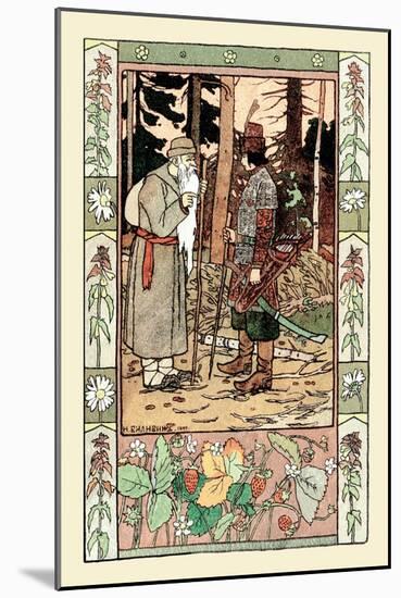 Old Man and Archer-Ivan Bilibin-Mounted Art Print