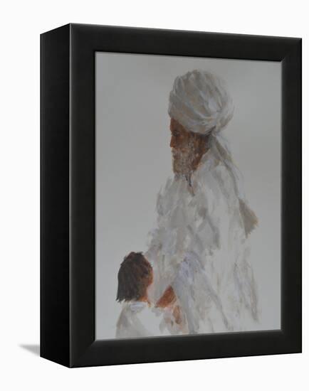 Old Man and Child-Lincoln Seligman-Framed Premier Image Canvas