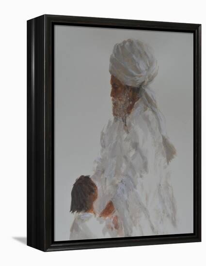 Old Man and Child-Lincoln Seligman-Framed Premier Image Canvas