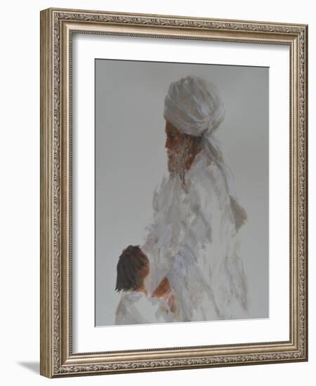 Old Man and Child-Lincoln Seligman-Framed Giclee Print