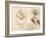 Old Man and Water Studies, 1513-Leonardo da Vinci-Framed Giclee Print