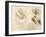 Old Man and Water Studies, 1513-Leonardo da Vinci-Framed Giclee Print