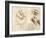 Old Man and Water Studies, 1513-Leonardo da Vinci-Framed Giclee Print