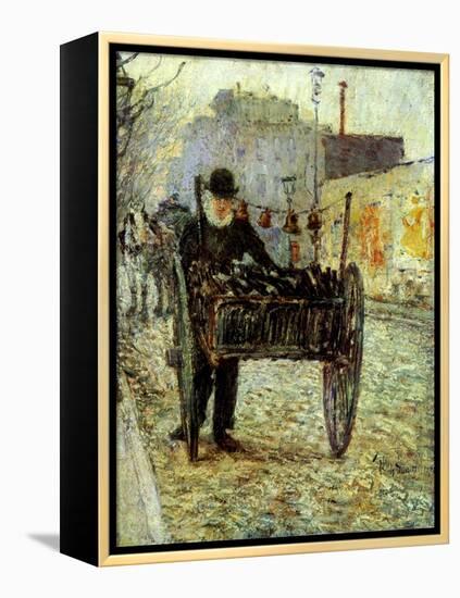 Old Man Carrying Bottles, 1892-Childe Hassam-Framed Premier Image Canvas