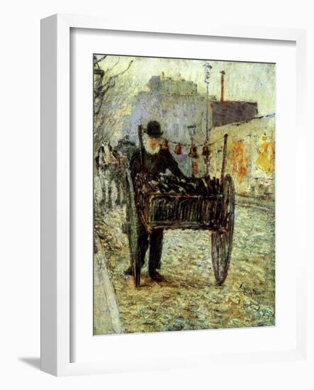 Old Man Carrying Bottles, 1892-Childe Hassam-Framed Giclee Print