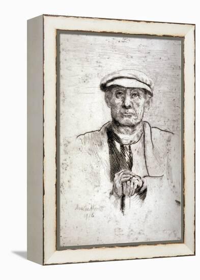 Old Man in a Flat Cap, 1916-Anna Lea Merritt-Framed Premier Image Canvas
