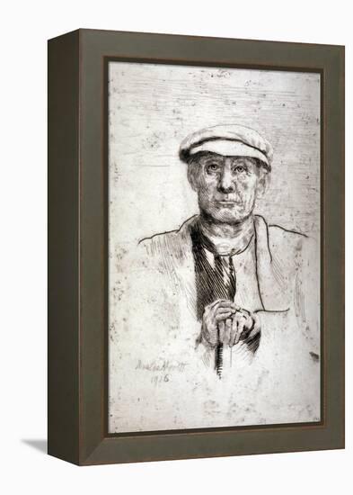 Old Man in a Flat Cap, 1916-Anna Lea Merritt-Framed Premier Image Canvas