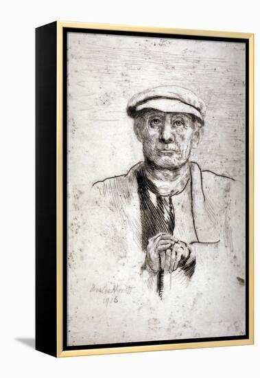 Old Man in a Flat Cap, 1916-Anna Lea Merritt-Framed Premier Image Canvas