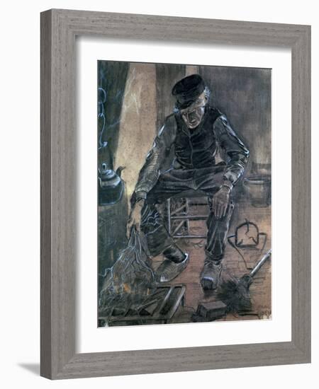 Old Man Kindling Wood, 1881-Vincent van Gogh-Framed Giclee Print