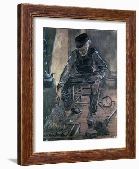 Old Man Kindling Wood, 1881-Vincent van Gogh-Framed Giclee Print