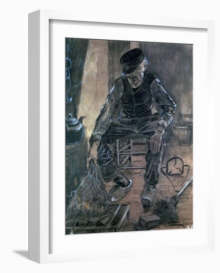 Old Man Kindling Wood, 1881-Vincent van Gogh-Framed Giclee Print