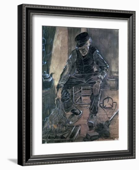 Old Man Kindling Wood, 1881-Vincent van Gogh-Framed Giclee Print