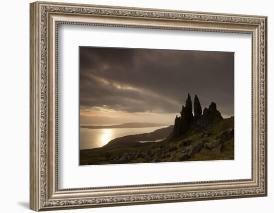 Old Man of Storr at Dawn, Skye, Inner Hebrides, Scotland, UK, January 2011-Peter Cairns-Framed Photographic Print