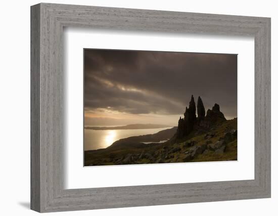 Old Man of Storr at Dawn, Skye, Inner Hebrides, Scotland, UK, January 2011-Peter Cairns-Framed Photographic Print