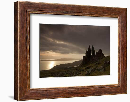 Old Man of Storr at Dawn, Skye, Inner Hebrides, Scotland, UK, January 2011-Peter Cairns-Framed Photographic Print