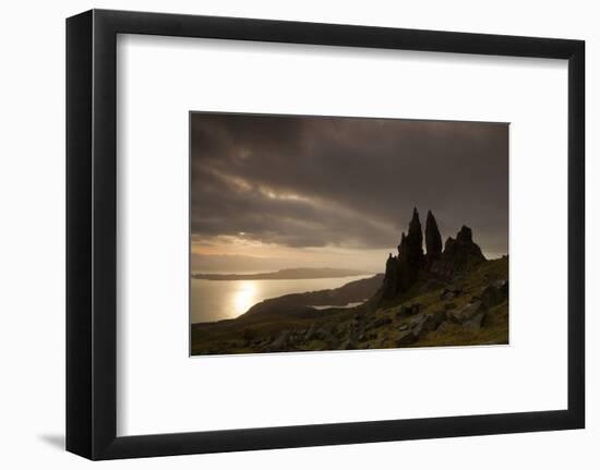 Old Man of Storr at Dawn, Skye, Inner Hebrides, Scotland, UK, January 2011-Peter Cairns-Framed Photographic Print