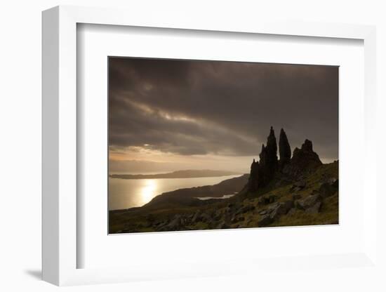 Old Man of Storr at Dawn, Skye, Inner Hebrides, Scotland, UK, January 2011-Peter Cairns-Framed Photographic Print