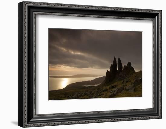 Old Man of Storr at Dawn, Skye, Inner Hebrides, Scotland, UK, January 2011-Peter Cairns-Framed Photographic Print