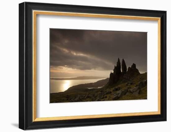 Old Man of Storr at Dawn, Skye, Inner Hebrides, Scotland, UK, January 2011-Peter Cairns-Framed Photographic Print