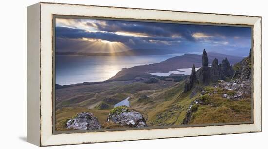 Old Man of Storr, Isle of Skye, Scotland. Autumn (November)-Adam Burton-Framed Premier Image Canvas