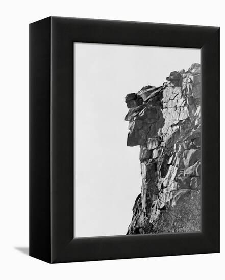 Old Man of the Mountain, Franconia Notch, White Mountains-null-Framed Stretched Canvas