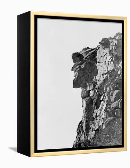 Old Man of the Mountain, Franconia Notch, White Mountains-null-Framed Stretched Canvas