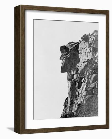 Old Man of the Mountain, Franconia Notch, White Mountains-null-Framed Photo