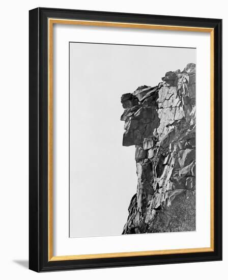 Old Man of the Mountain, Franconia Notch, White Mountains-null-Framed Photo