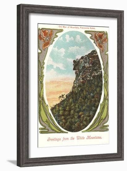 Old Man of the Mountain, New Hampshire-null-Framed Art Print