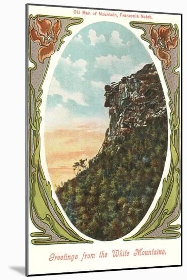 Old Man of the Mountain, New Hampshire-null-Mounted Art Print