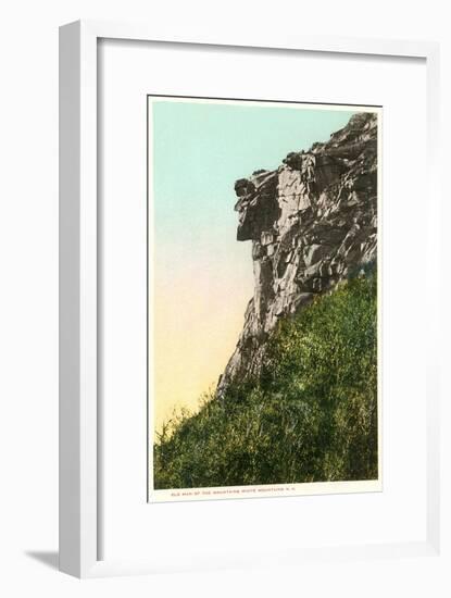 Old Man of the Mountains, White Mountain, New Hampshire-null-Framed Art Print