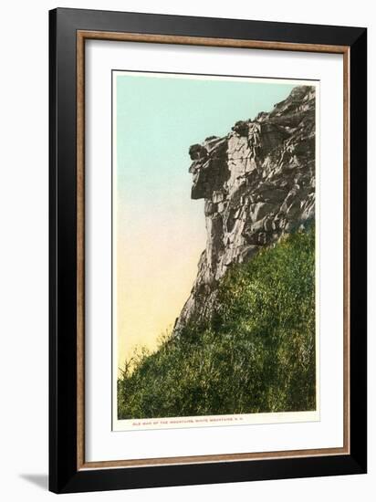 Old Man of the Mountains, White Mountain, New Hampshire--Framed Art Print