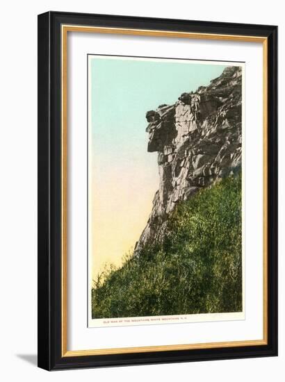 Old Man of the Mountains, White Mountain, New Hampshire--Framed Art Print