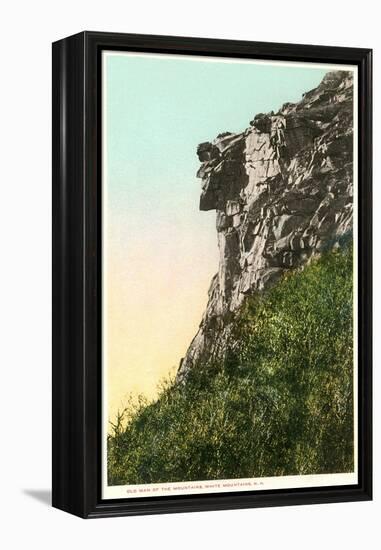 Old Man of the Mountains, White Mountain, New Hampshire-null-Framed Stretched Canvas