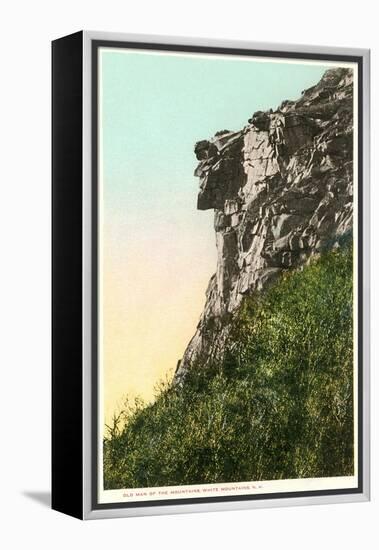 Old Man of the Mountains, White Mountain, New Hampshire-null-Framed Stretched Canvas