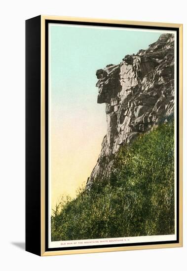 Old Man of the Mountains, White Mountain, New Hampshire-null-Framed Stretched Canvas