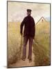 Old Man Walking in a Rye Field-Laurits Andersen Ring-Mounted Giclee Print