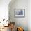 Old Man Walking in a Typical Street in Chefchaouen, Rif Mountains Region, Morocco-Levy Yadid-Framed Photographic Print displayed on a wall