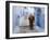 Old Man Walking in a Typical Street in Chefchaouen, Rif Mountains Region, Morocco-Levy Yadid-Framed Photographic Print