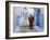 Old Man Walking in a Typical Street in Chefchaouen, Rif Mountains Region, Morocco-Levy Yadid-Framed Photographic Print