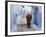 Old Man Walking in a Typical Street in Chefchaouen, Rif Mountains Region, Morocco-Levy Yadid-Framed Photographic Print