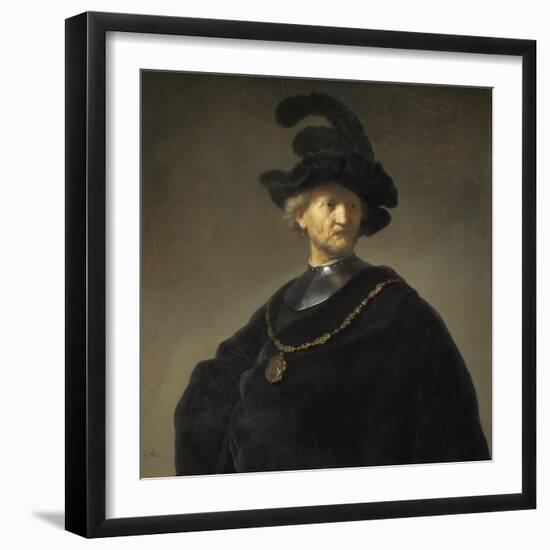 Old Man with a Gold Chain, 1631-Rembrandt van Rijn-Framed Giclee Print