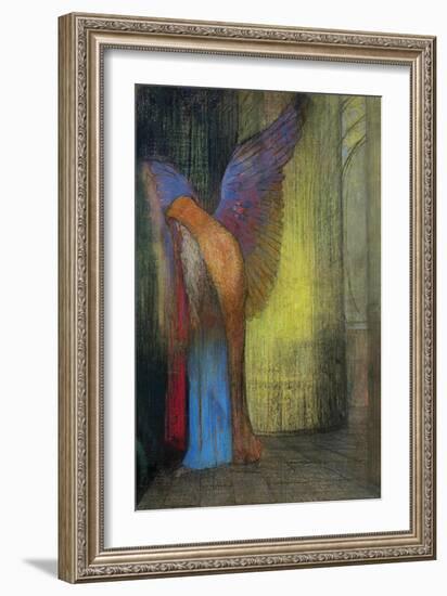 Old Man with Wings, 1895-Odilon Redon-Framed Giclee Print