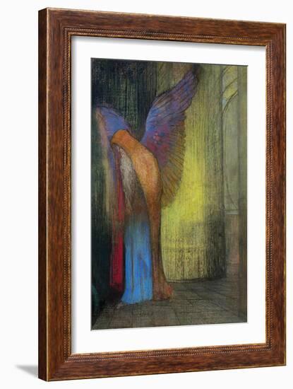 Old Man with Wings, 1895-Odilon Redon-Framed Giclee Print